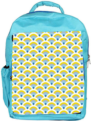 

Snoogg Eco Friendly Canvas Abstract Yellow Pattern Designer Backpack Rucksack School Travel Unisex Casual Canvas Bag Bookbag Satchel 5 L Backpack(Blue)