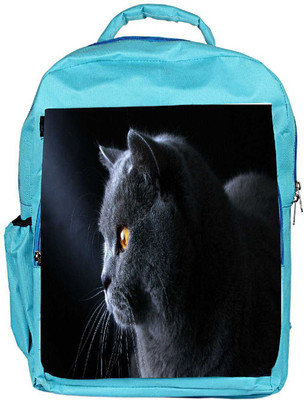 

Snoogg Eco Friendly Canvas British Shorthair Cat Animal Designer Backpack Rucksack School Travel Unisex Casual Canvas Bag Bookbag Satchel 5 L Backpack(Blue)
