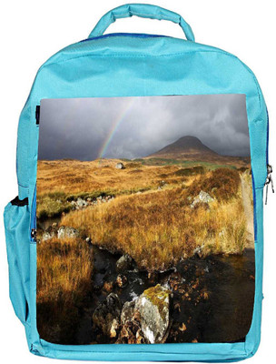 

Snoogg Eco Friendly Canvas Water Flowing Designer Backpack Rucksack School Travel Unisex Casual Canvas Bag Bookbag Satchel 5 L Backpack(Blue)