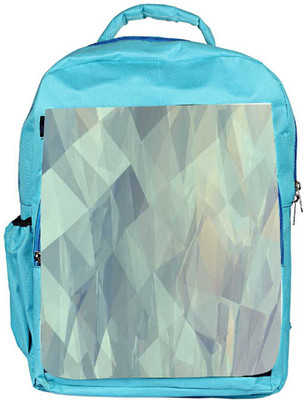 

Snoogg Eco Friendly Canvas Paper Shapes Backpack Rucksack School Travel Unisex Casual Canvas Bag Bookbag Satchel 5 L Backpack(Blue)