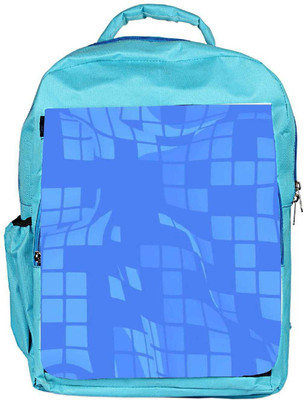 

Snoogg Eco Friendly Canvas Sky Blue Checkered Pattern 2476 Backpack Rucksack School Travel Unisex Casual Canvas Bag Bookbag Satchel 5 L Backpack(Blue)