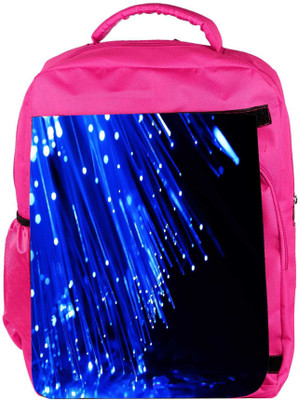 

Snoogg Eco Friendly Canvas Fiber Optics Backpack Rucksack School Travel Unisex Casual Canvas Bag Bookbag Satchel 5 L Backpack(Pink)