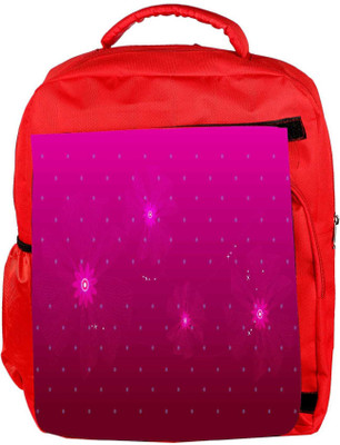 

Snoogg Eco Friendly Canvas Pink Petals Designer Backpack Rucksack School Travel Unisex Casual Canvas Bag Bookbag Satchel 5 L Backpack(Red)