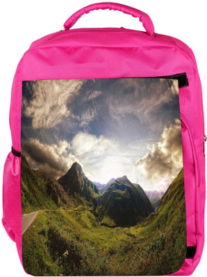 

Snoogg Eco Friendly Canvas Nature Pattern Design Designer Backpack Rucksack School Travel Unisex Casual Canvas Bag Bookbag Satchel 5 L Backpack(Pink)