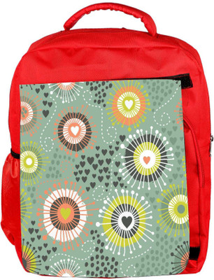 

Snoogg Eco Friendly Canvas Purple Pattern Design Designer Backpack Rucksack School Travel Unisex Casual Canvas Bag Bookbag Satchel 5 L Backpack(Red)