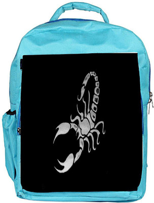 

Snoogg Eco Friendly Canvas Scorpio Designer Backpack Rucksack School Travel Unisex Casual Canvas Bag Bookbag Satchel 5 L Backpack(Blue)