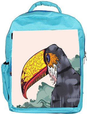 

Snoogg Eco Friendly Canvas Stylized Toucan 2703 Backpack Rucksack School Travel Unisex Casual Canvas Bag Bookbag Satchel 5 L Backpack(Blue)