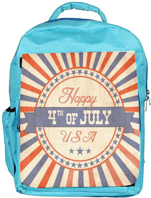

Snoogg Eco Friendly Canvas Independence Day Greeting Card In Vintage Style Backpack Rucksack School Travel Unisex Casual Canvas Bag Bookbag Satchel 5 L Backpack(Blue)