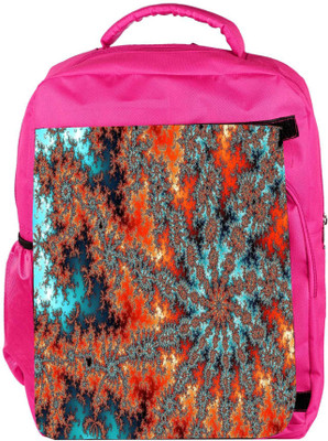 

Snoogg Eco Friendly Canvas Fractal Flower Abstract Designer Backpack Rucksack School Travel Unisex Casual Canvas Bag Bookbag Satchel 5 L Backpack(Pink)