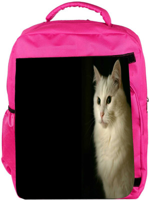 

Snoogg Eco Friendly Canvas Persian Cat Designer Backpack Rucksack School Travel Unisex Casual Canvas Bag Bookbag Satchel 5 L Backpack(Pink)