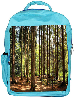 

Snoogg Eco Friendly Canvas Big Trees Designer Backpack Rucksack School Travel Unisex Casual Canvas Bag Bookbag Satchel 5 L Backpack(Blue)
