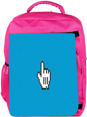 

Snoogg Eco Friendly Canvas Yoo Yoo Designer Backpack Rucksack School Travel Unisex Casual Canvas Bag Bookbag Satchel 5 L Backpack(Pink)