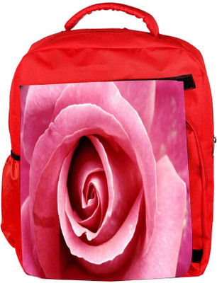 

Snoogg Eco Friendly Canvas Pink Rose Designer Backpack Rucksack School Travel Unisex Casual Canvas Bag Bookbag Satchel 5 L Backpack(Red)