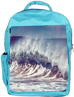 

Snoogg Eco Friendly Canvas Ocean Scream Designer Backpack Rucksack School Travel Unisex Casual Canvas Bag Bookbag Satchel 5 L Backpack(Blue)
