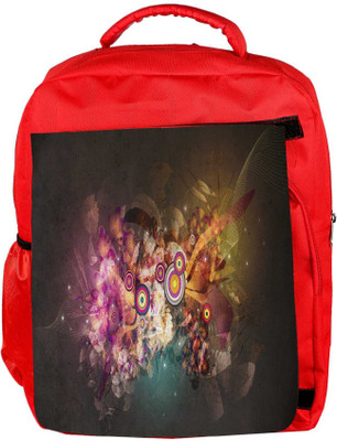 

Snoogg Eco Friendly Canvas Targets And Shapes Designer Backpack Rucksack School Travel Unisex Casual Canvas Bag Bookbag Satchel 5 L Backpack(Red)