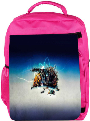

Snoogg Eco Friendly Canvas Abstract Bee Designer Backpack Rucksack School Travel Unisex Casual Canvas Bag Bookbag Satchel 5 L Backpack(Pink)