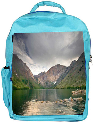 

Snoogg Eco Friendly Canvas River And Mountains Designer Backpack Rucksack School Travel Unisex Casual Canvas Bag Bookbag Satchel 5 L Backpack(Blue)