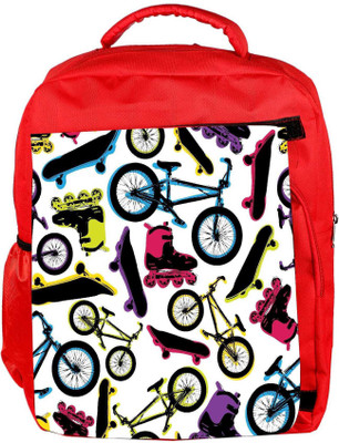 

Snoogg Eco Friendly Canvas On Roads Designer Backpack Rucksack School Travel Unisex Casual Canvas Bag Bookbag Satchel 5 L Backpack(Red)