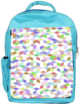 

Snoogg Eco Friendly Canvas Polygon Pattern 2470 Backpack Rucksack School Travel Unisex Casual Canvas Bag Bookbag Satchel 5 L Backpack(Blue)