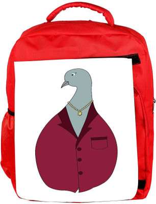 

Snoogg Eco Friendly Canvas Funny Art Backpack Rucksack School Travel Unisex Casual Canvas Bag Bookbag Satchel 5 L Backpack(Red)