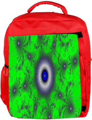 

Snoogg Eco Friendly Canvas Green Orb Designer Backpack Rucksack School Travel Unisex Casual Canvas Bag Bookbag Satchel 5 L Backpack(Red)