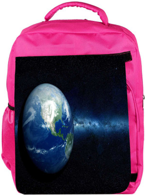 

Snoogg Eco Friendly Canvas Earth North America Backpack Rucksack School Travel Unisex Casual Canvas Bag Bookbag Satchel 5 L Backpack(Pink)