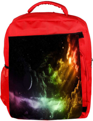 

Snoogg Eco Friendly Canvas Amazing Wallpapers Of Heaven Designer Backpack Rucksack School Travel Unisex Casual Canvas Bag Bookbag Satchel 5 L Backpack(Red)