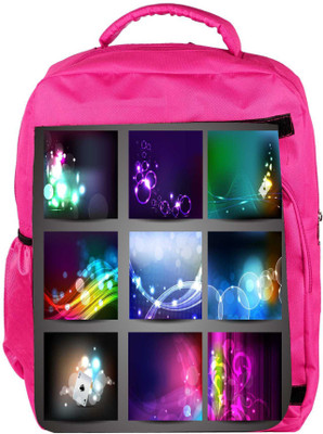 

Snoogg Eco Friendly Canvas Creative Abstract Background Set Backpack Rucksack School Travel Unisex Casual Canvas Bag Bookbag Satchel 5 L Backpack(Pink)