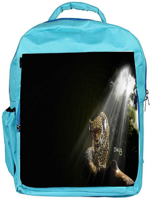 

Snoogg Eco Friendly Canvas Jungle Designer Backpack Rucksack School Travel Unisex Casual Canvas Bag Bookbag Satchel 5 L Backpack(Blue)