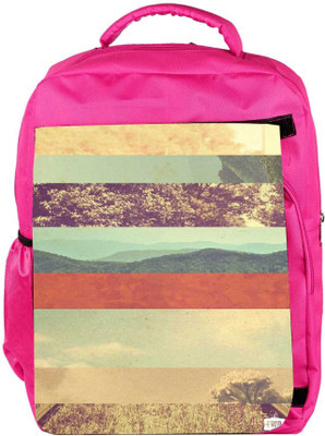 

Snoogg Eco Friendly Canvas Travel Story Backpack Rucksack School Travel Unisex Casual Canvas Bag Bookbag Satchel 5 L Backpack(Pink)