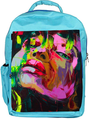 

Snoogg Eco Friendly Canvas Shyla Painting Backpack Rucksack School Travel Unisex Casual Canvas Bag Bookbag Satchel 5 L Backpack(Blue)