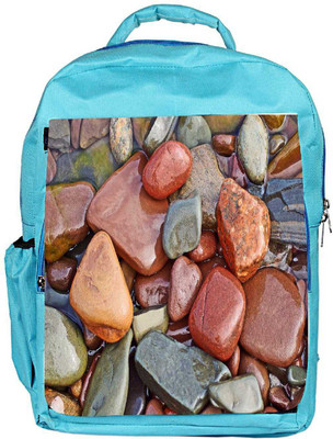 

Snoogg Eco Friendly Canvas Colorful Stone Designer Backpack Rucksack School Travel Unisex Casual Canvas Bag Bookbag Satchel 5 L Backpack(Blue)