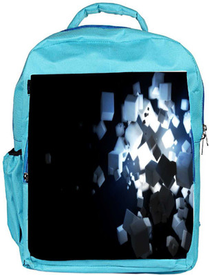 

Snoogg Eco Friendly Canvas Black And White Cubes Designer Backpack Rucksack School Travel Unisex Casual Canvas Bag Bookbag Satchel 5 L Backpack(Blue)