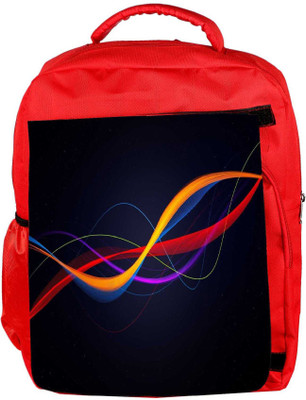 

Snoogg Eco Friendly Canvas Colorful Pattern Design Designer Backpack Rucksack School Travel Unisex Casual Canvas Bag Bookbag Satchel 5 L Backpack(Red)