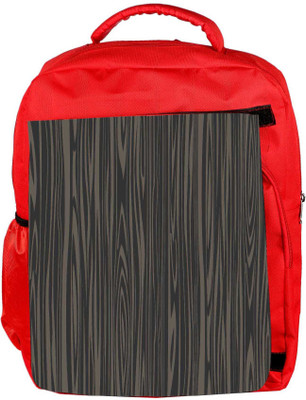 

Snoogg Eco Friendly Canvas Black Wooden Texture Backpack Rucksack School Travel Unisex Casual Canvas Bag Bookbag Satchel 5 L Backpack(Red)