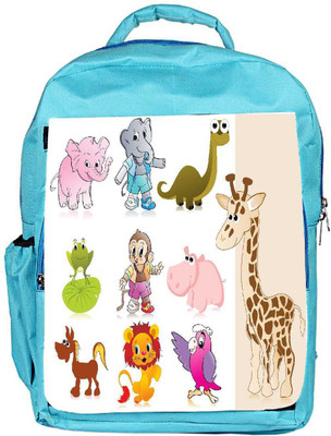 

Snoogg Eco Friendly Canvas Set Of Animal With Background Backpack Rucksack School Travel Unisex Casual Canvas Bag Bookbag Satchel 5 L Backpack(Blue)
