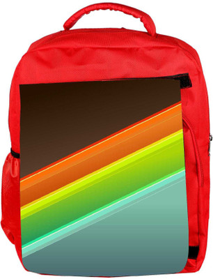 

Snoogg Eco Friendly Canvas Red Green Blue Designer Backpack Rucksack School Travel Unisex Casual Canvas Bag Bookbag Satchel 5 L Backpack(Red)