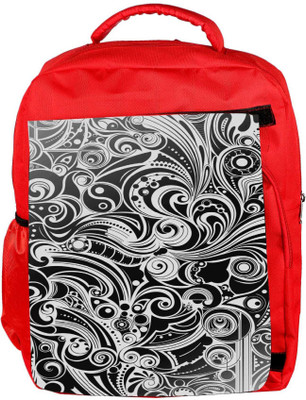 

Snoogg Eco Friendly Canvas Dark Side Bright Backpack Rucksack School Travel Unisex Casual Canvas Bag Bookbag Satchel 5 L Backpack(Red)