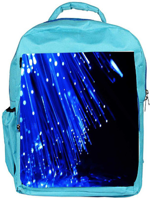 

Snoogg Eco Friendly Canvas Fiber Optics Backpack Rucksack School Travel Unisex Casual Canvas Bag Bookbag Satchel 5 L Backpack(Blue)