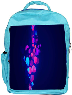 

Snoogg Eco Friendly Canvas Neon Bubbles Designer Backpack Rucksack School Travel Unisex Casual Canvas Bag Bookbag Satchel 5 L Backpack(Blue)