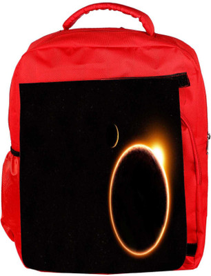

Snoogg Eco Friendly Canvas Black Solar Designer Backpack Rucksack School Travel Unisex Casual Canvas Bag Bookbag Satchel 5 L Backpack(Red)