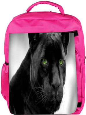 

Snoogg Eco Friendly Canvas Black Tiger Designer Backpack Rucksack School Travel Unisex Casual Canvas Bag Bookbag Satchel 5 L Backpack(Pink)