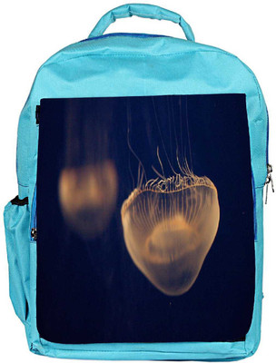 

Snoogg Eco Friendly Canvas Jellyfish Animal Designer Backpack Rucksack School Travel Unisex Casual Canvas Bag Bookbag Satchel 5 L Backpack(Blue)