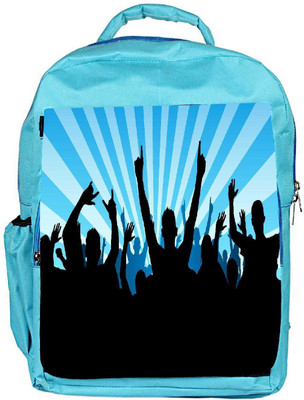 

Snoogg Eco Friendly Canvas Put Your Hand Up Designer Backpack Rucksack School Travel Unisex Casual Canvas Bag Bookbag Satchel 5 L Backpack(Blue)