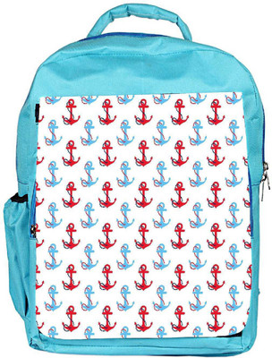 

Snoogg Eco Friendly Canvas Colorful Anchors Designer Backpack Rucksack School Travel Unisex Casual Canvas Bag Bookbag Satchel 5 L Backpack(Blue)