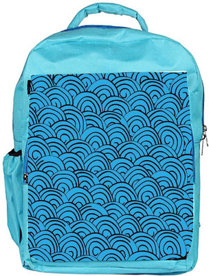 

Snoogg Eco Friendly Canvas Waves Background Backpack Rucksack School Travel Unisex Casual Canvas Bag Bookbag Satchel 5 L Backpack(Blue)