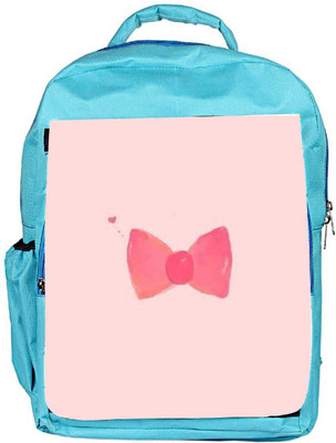 

Snoogg Eco Friendly Canvas Hand Drawn Pink Bow Backpack Rucksack School Travel Unisex Casual Canvas Bag Bookbag Satchel 5 L Backpack(Blue)