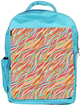 

Snoogg Eco Friendly Canvas Vector Seamless Abstract Hand Drawn Pattern Backpack Rucksack School Travel Unisex Casual Canvas Bag Bookbag Satchel 5 L Backpack(Blue)