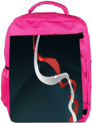 

Snoogg Eco Friendly Canvas White And Red Pathway Design Designer Backpack Rucksack School Travel Unisex Casual Canvas Bag Bookbag Satchel 5 L Backpack(Pink)