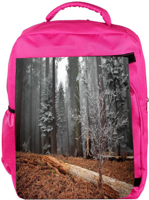 

Snoogg Eco Friendly Canvas White Small Tree Designer Backpack Rucksack School Travel Unisex Casual Canvas Bag Bookbag Satchel 5 L Backpack(Pink)